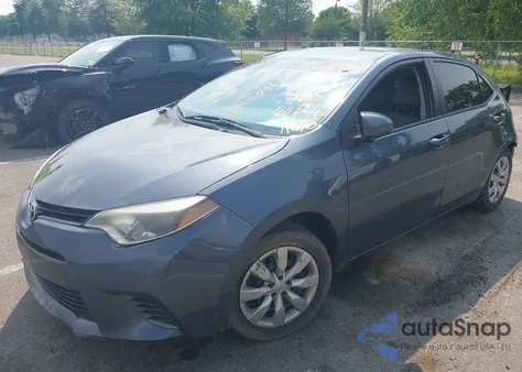 2015 Toyota Corolla Le из США, поврежденный, VIN 2T1BURHE3FC448104